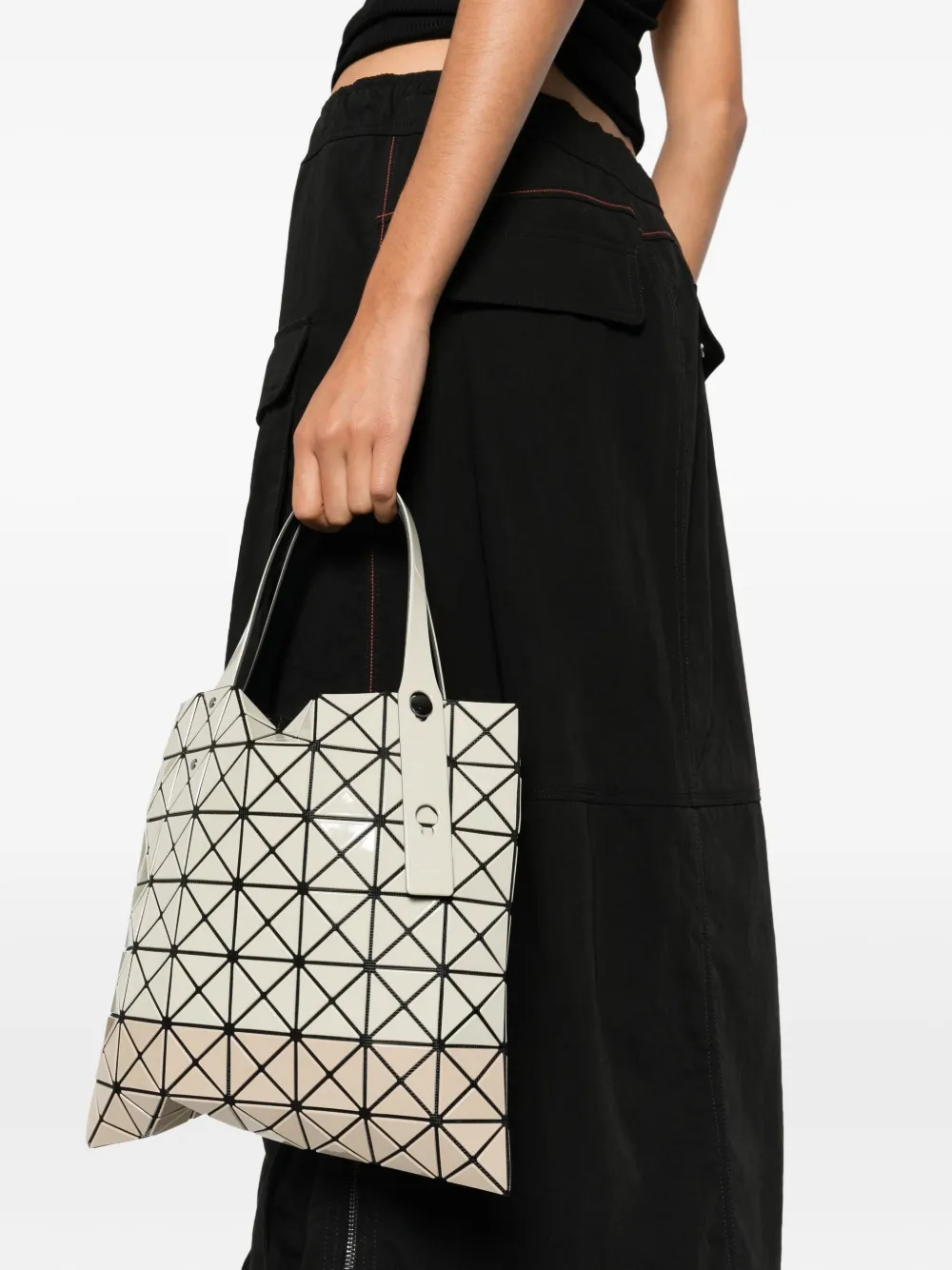 Bao Bao Issey Miyake geometric panelled tote bag - Beige