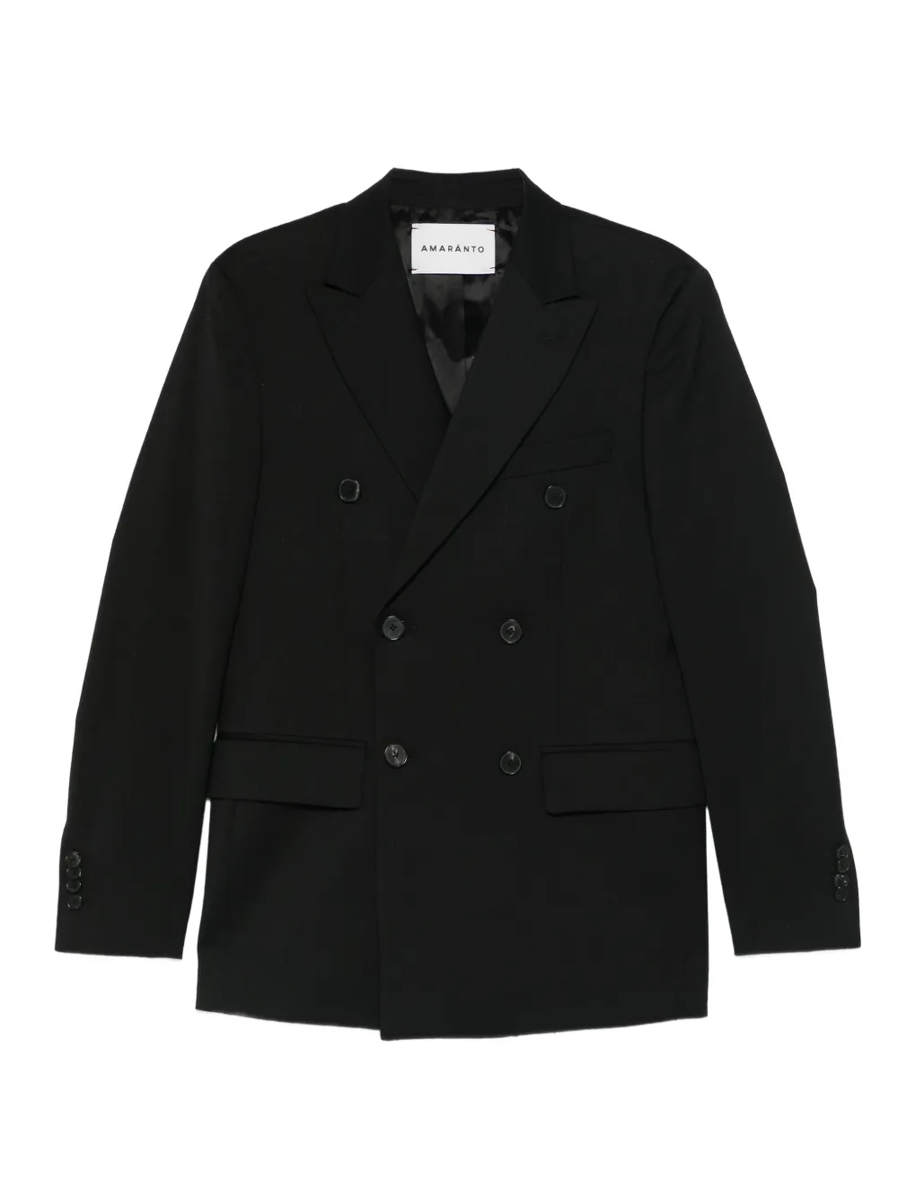AMARANTO  double-breasted blazer | Black | Image 1