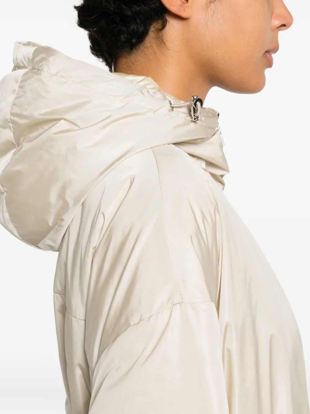 Add Hooded Belted Coat In Neutral