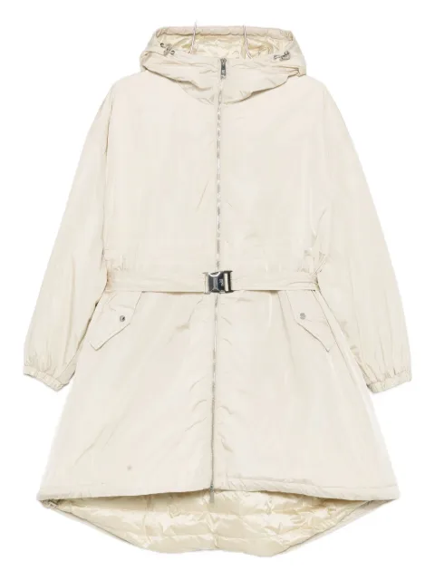 Add hooded belted coat