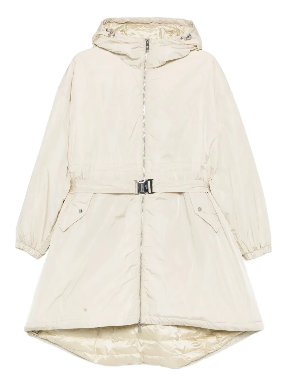 Add hooded belted coat | Neutrals | Image 1