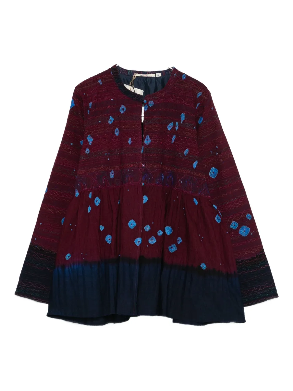 INJIRI tiered print top | morado | Image 1