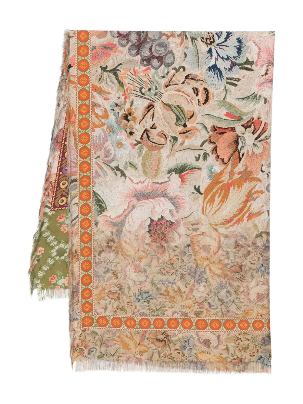 Pierre-Louis Mascia mascada con bordes florales | neutro | Image 1