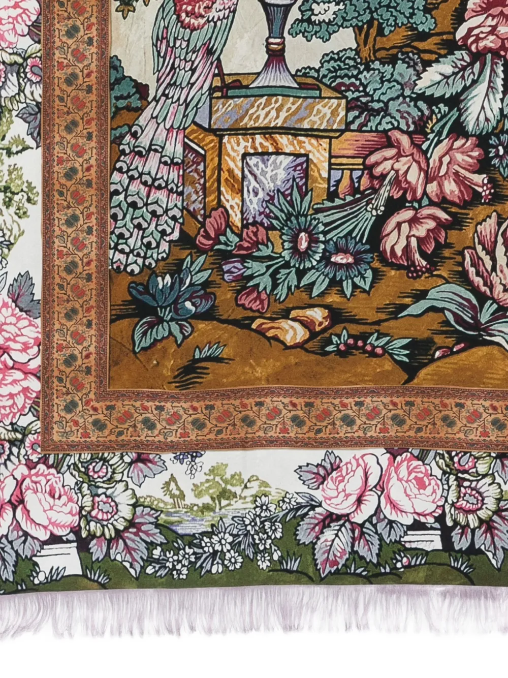 Pierre-Louis Mascia Sjaal met franje Beige