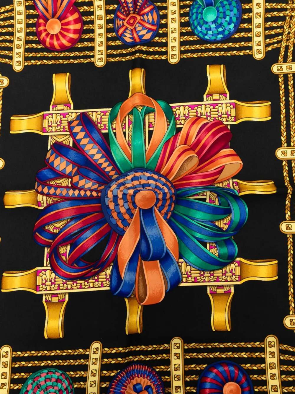 Hermès Pre-Owned foulard Les Rubans du Cheval en soie 20e siècle | Image 2