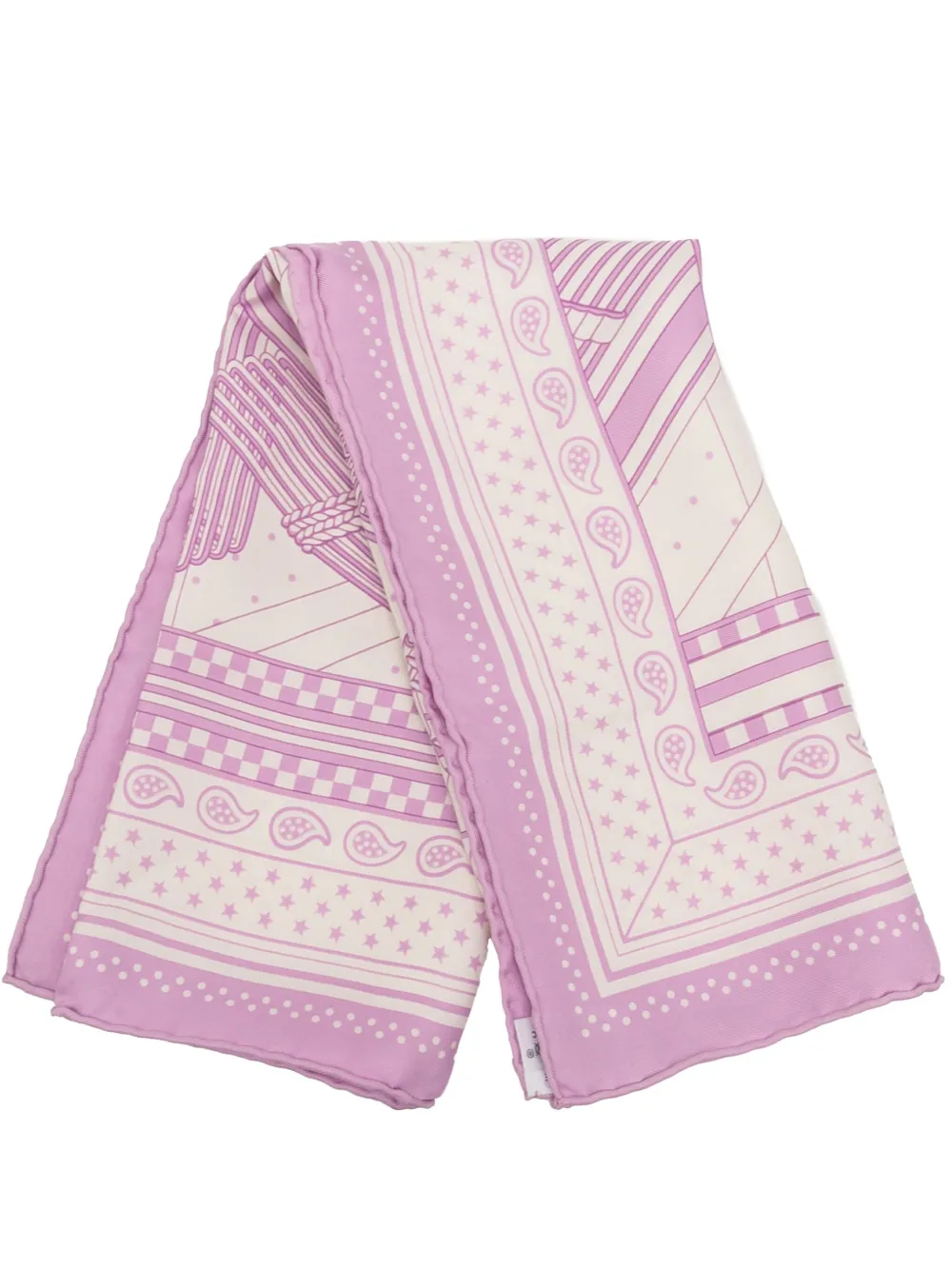 Hermès Pre-Owned foulard Sangles en Zigzag 55 en soie (2001-2025) | violet | Image 1