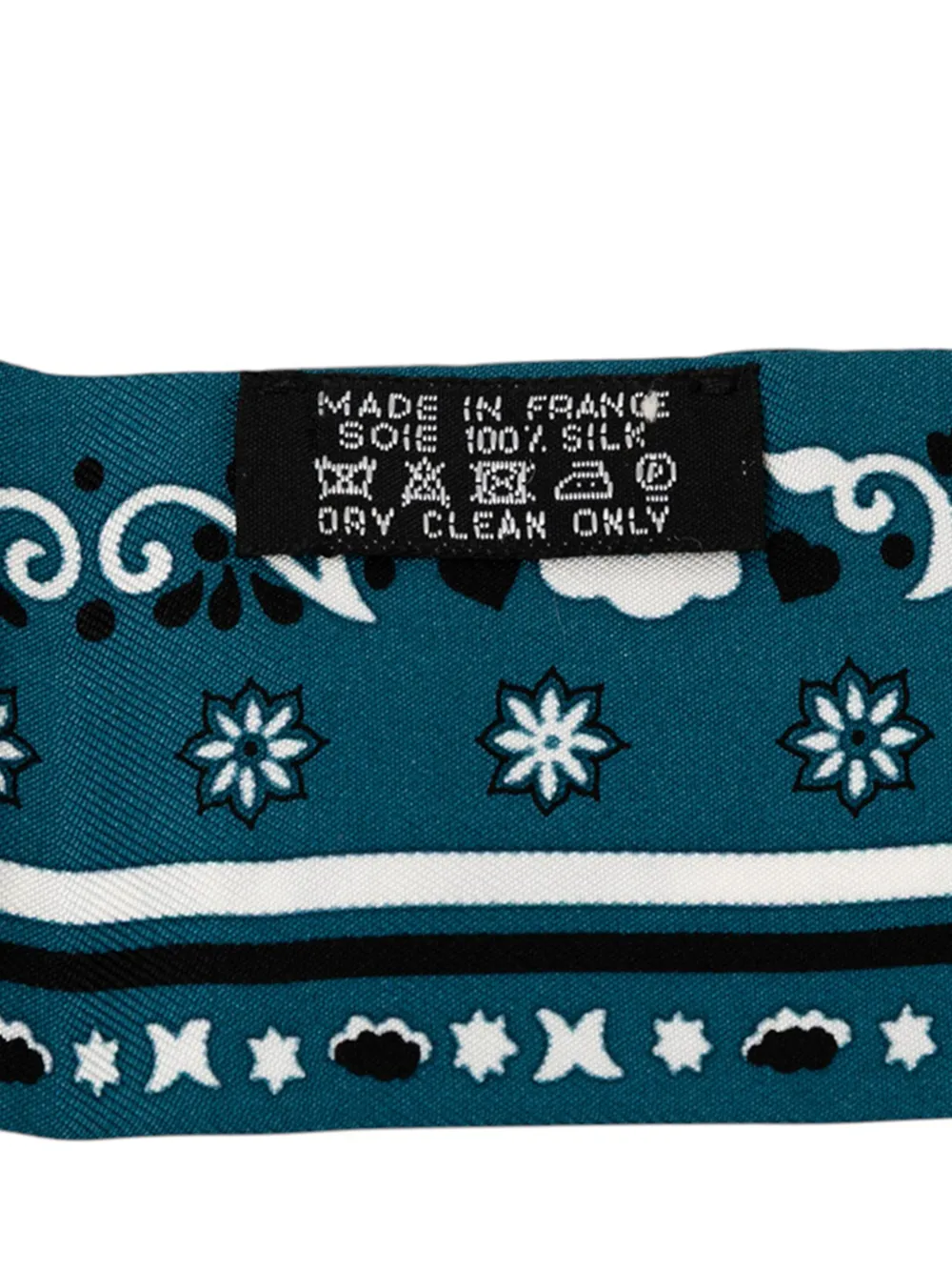 Pre-owned Hermes 2000-2025 Peuple Du Vent Bandana Silk Twilly Scarf Scarves In Blue
