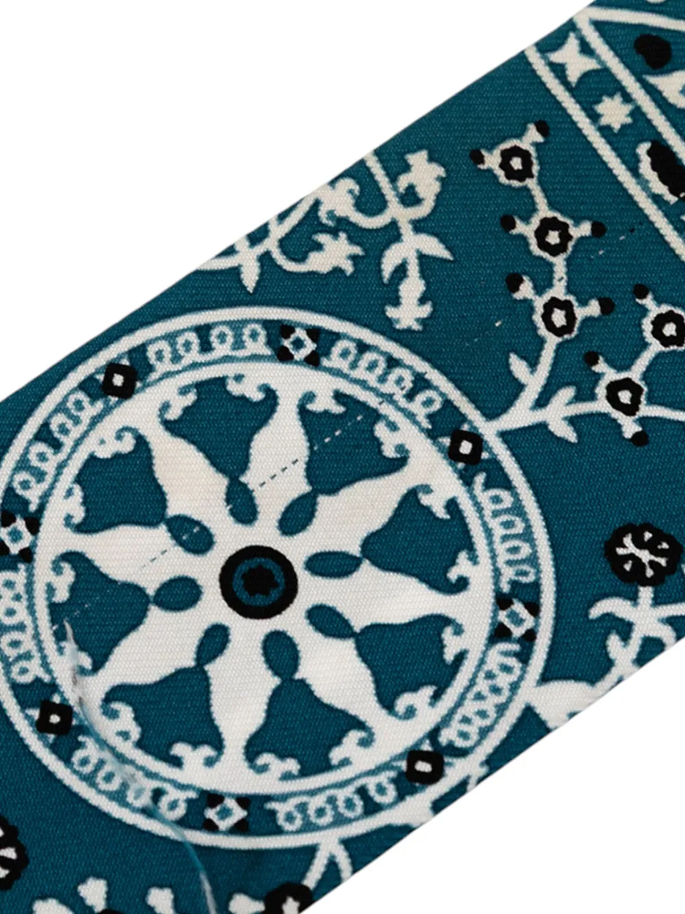 Pre-owned Hermes 2000-2025 Peuple Du Vent Bandana Silk Twilly Scarf Scarves In Blue