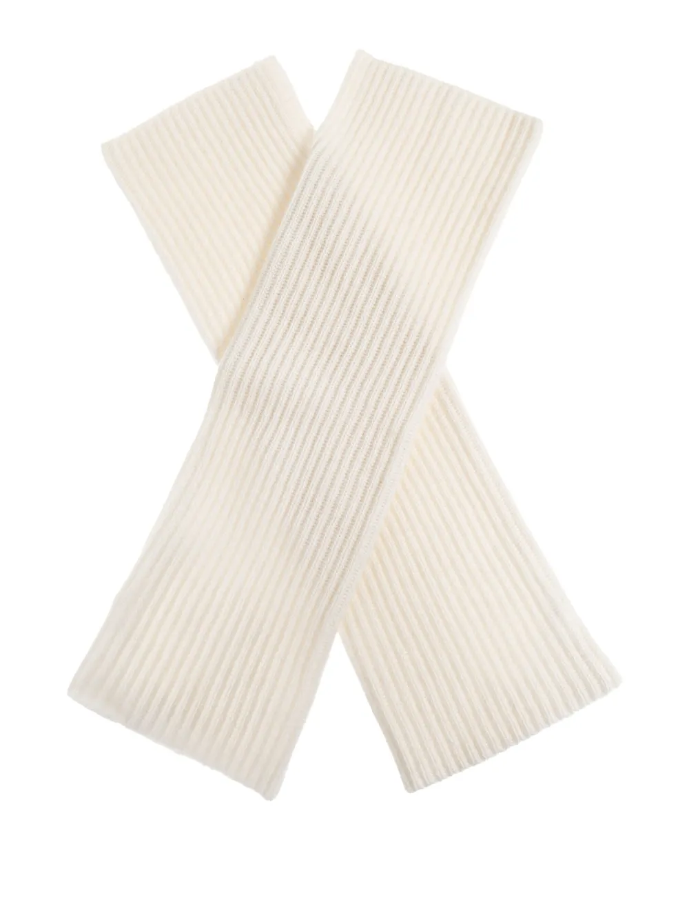 Lisa Yang ribbed gloves - Beige