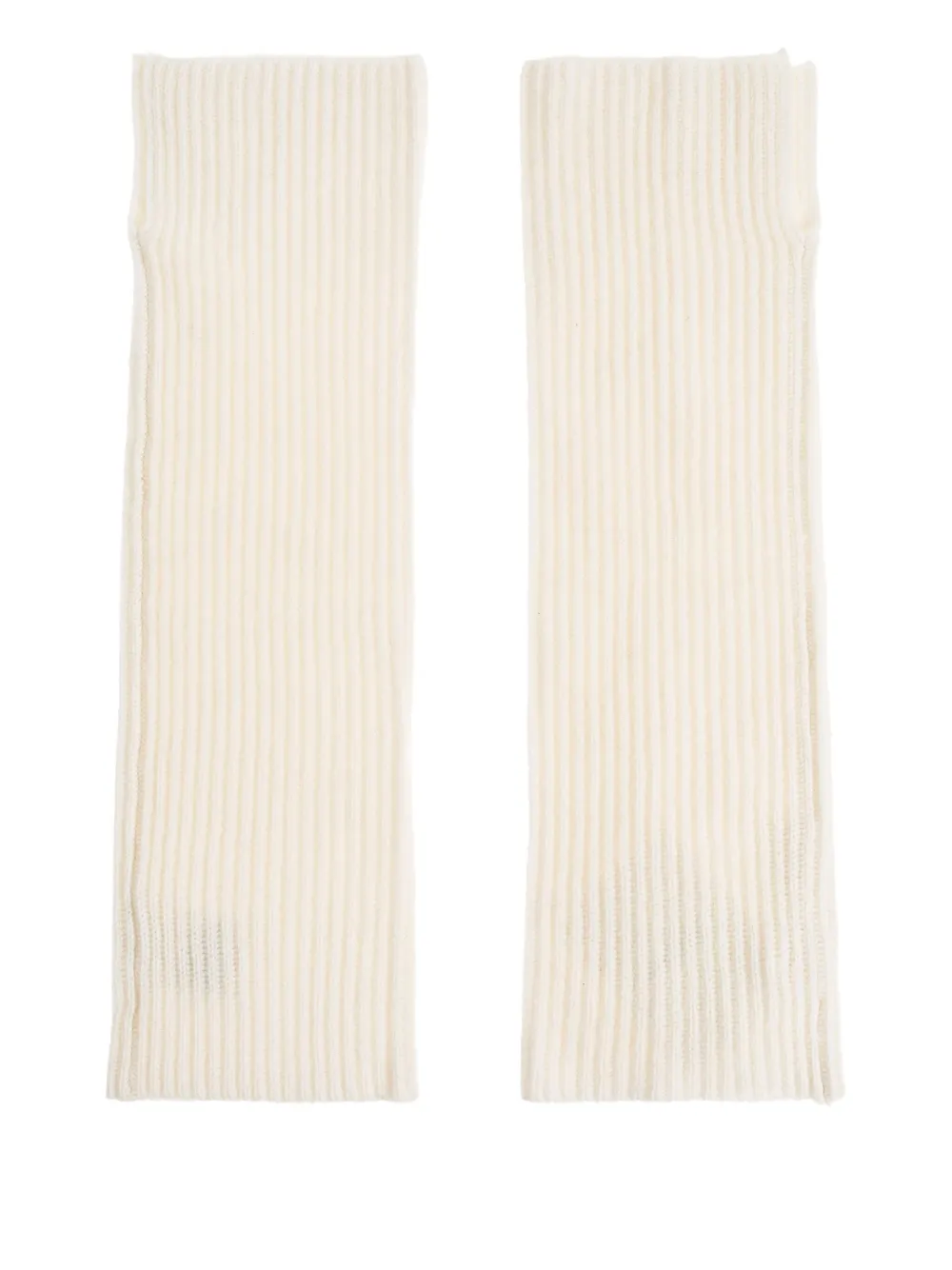 Lisa Yang ribbed gloves | Neutrals | Image 1