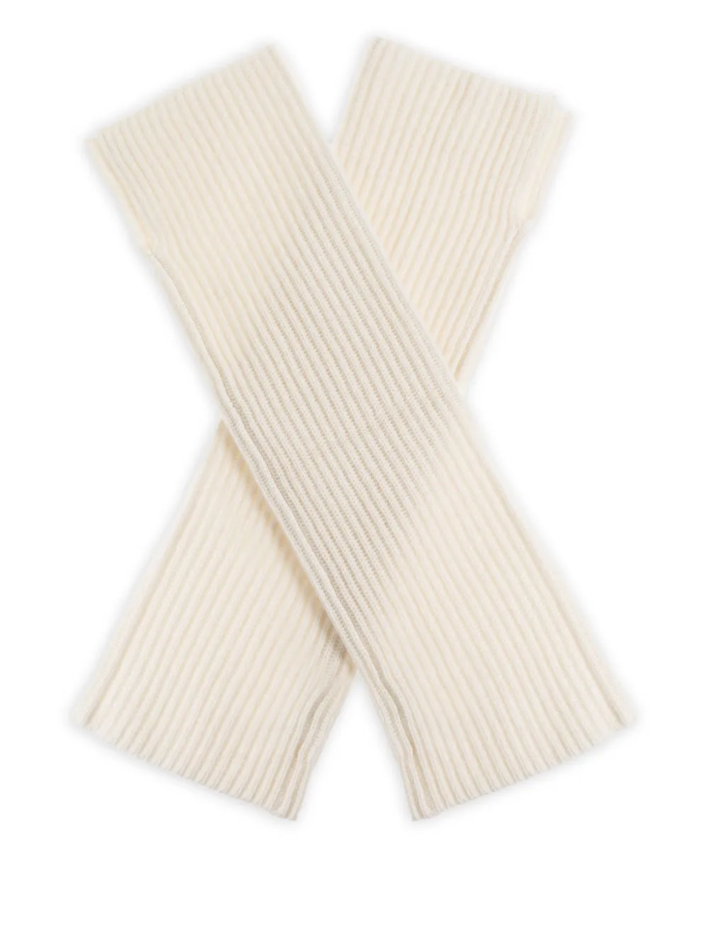 Lisa Yang Geribbelde handschoenen Beige