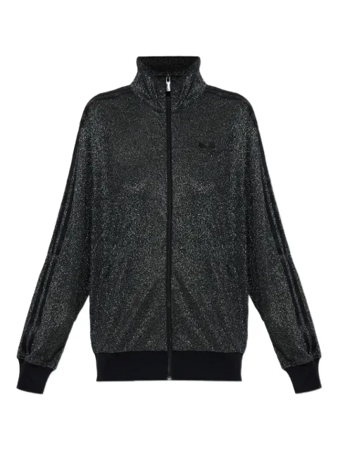 adidas Firebird lurex zip-up sweatshirt 