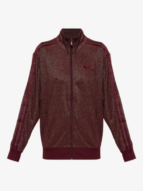 adidas Firebird lurex zip-up sweatshirt 