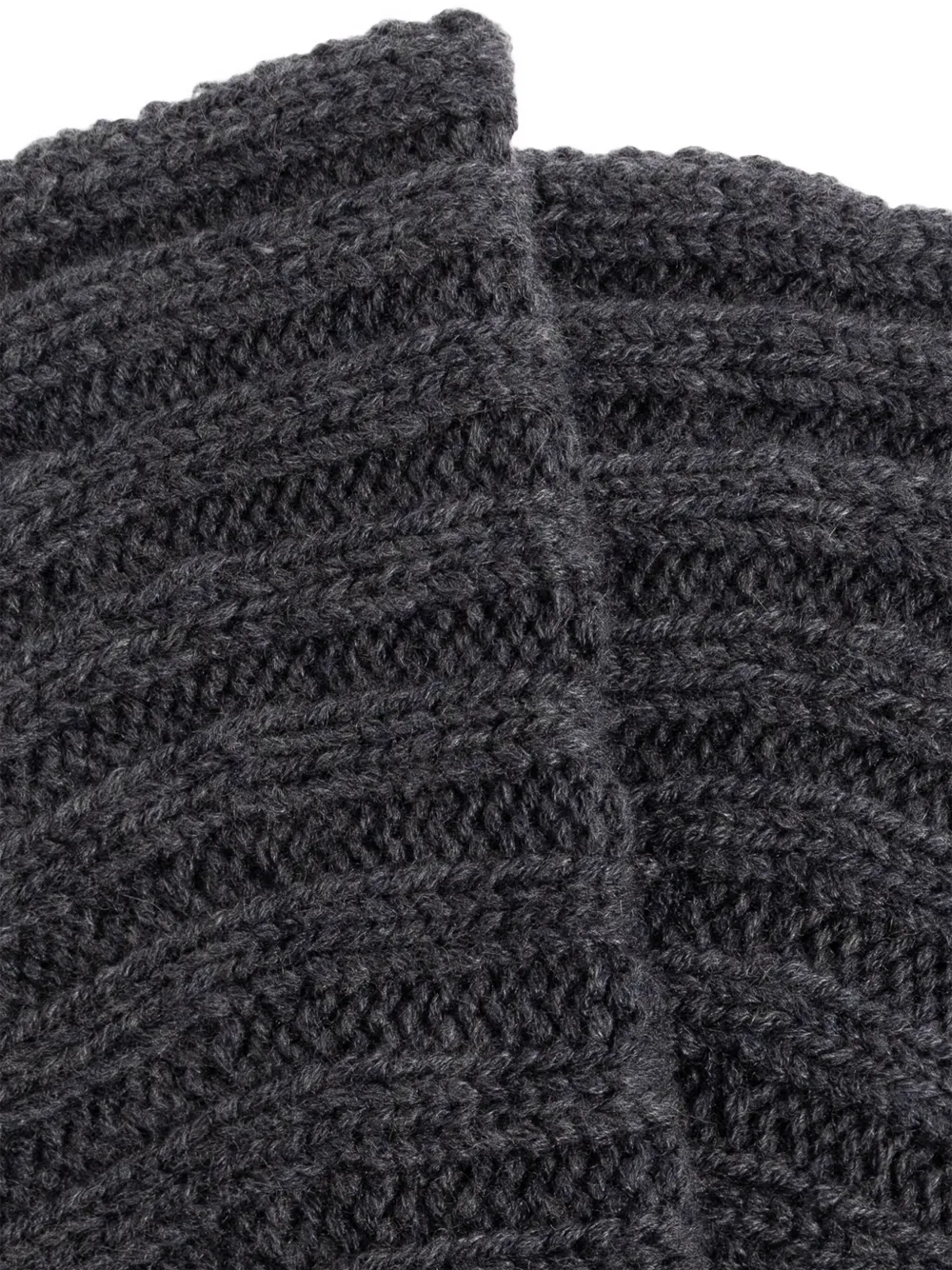 Lisa Yang Geribbelde handschoenen Grijs