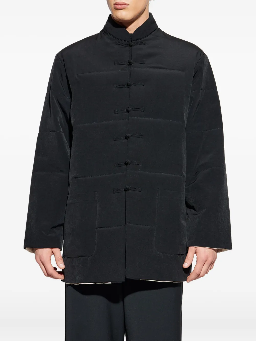Yohji Yamamoto Quilted Jacket In Black