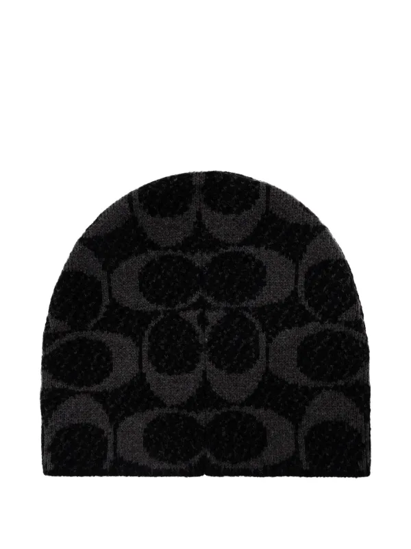 Coach Black Patterned Hat Brand New COACH Unisex Signature Jacquard Bucket Hat Size. M  main image 3