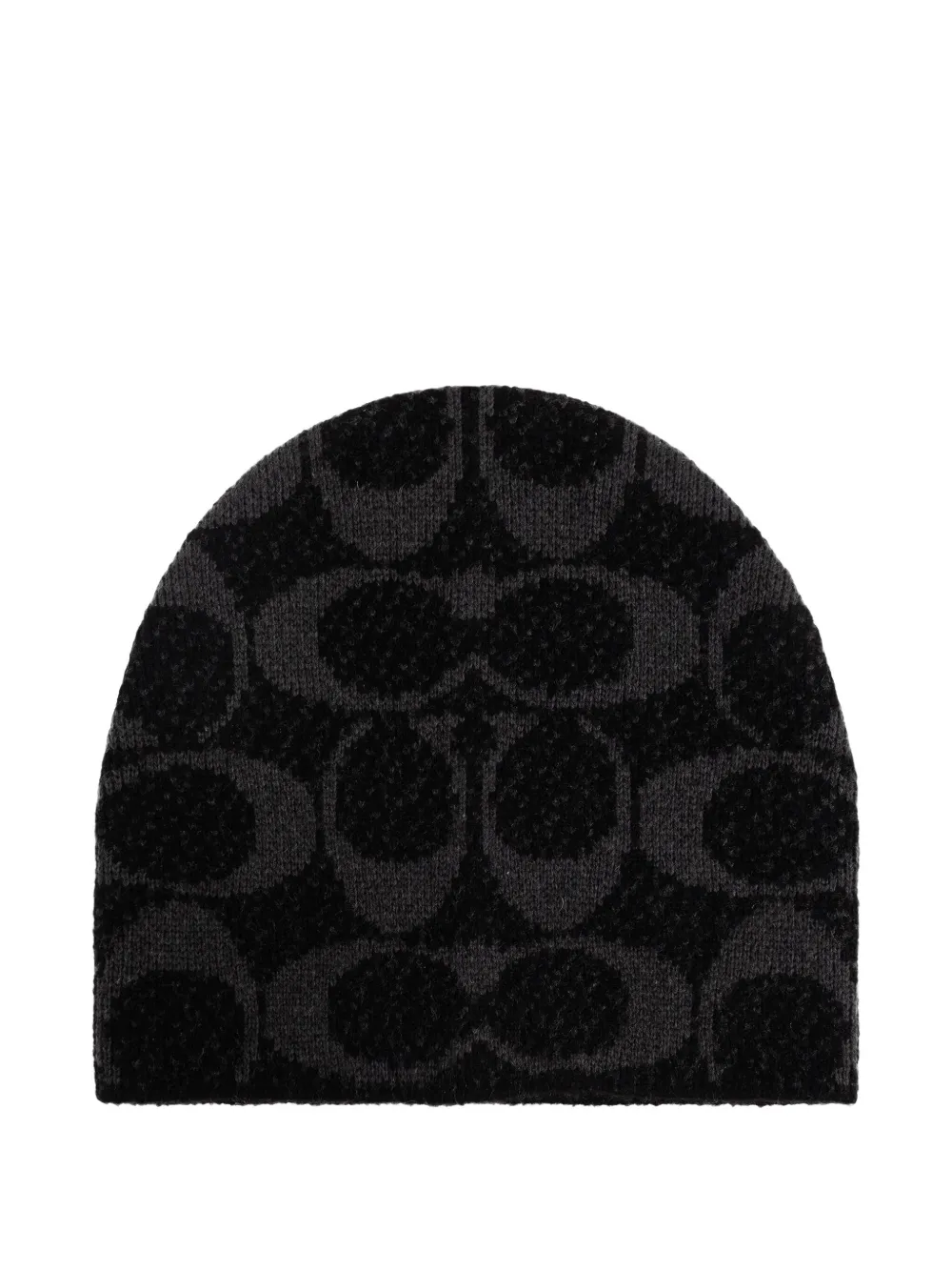 Coach logo-patterned beanie | noir | Image 1