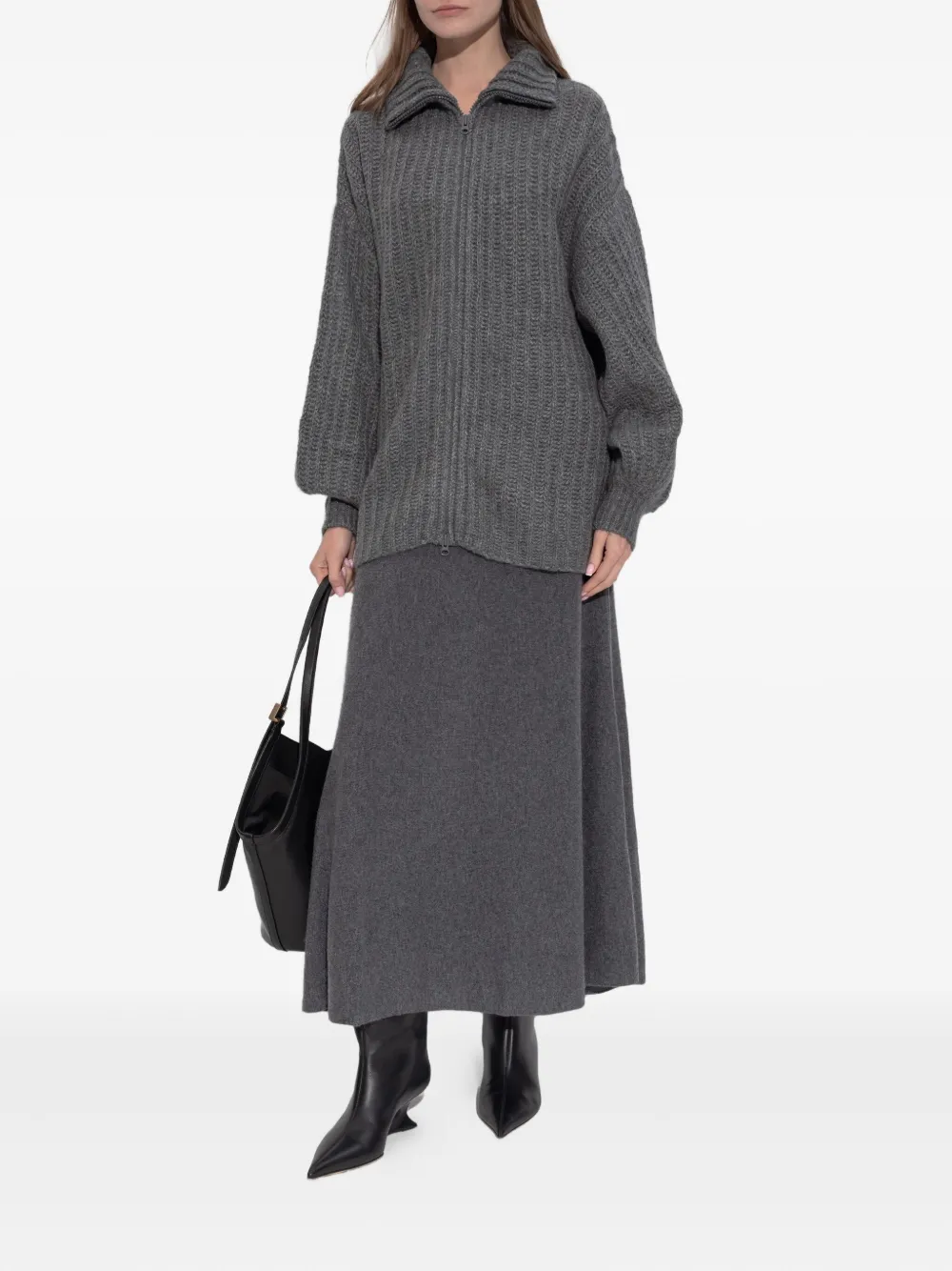 Lisa Yang balloon-sleeve zip cardigan | Cardigans | Image 2