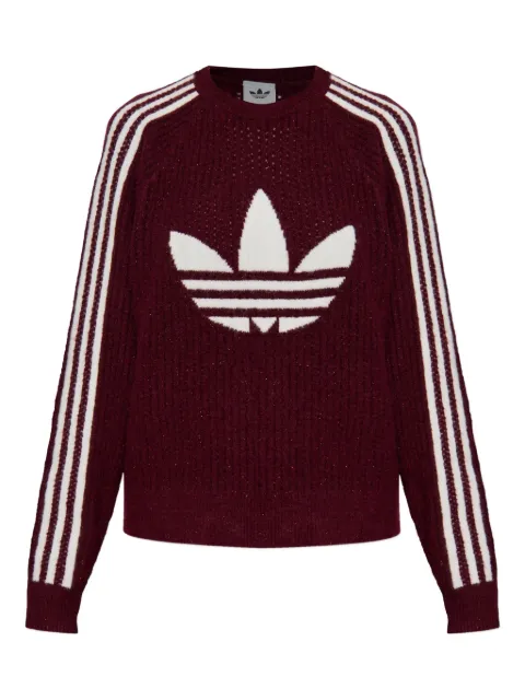 adidas logo stripe knitwear