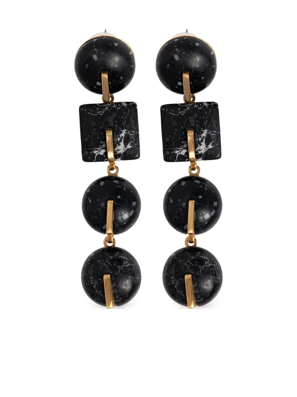 Cult Gaia aretes con dije geométrico | negro | Image 1