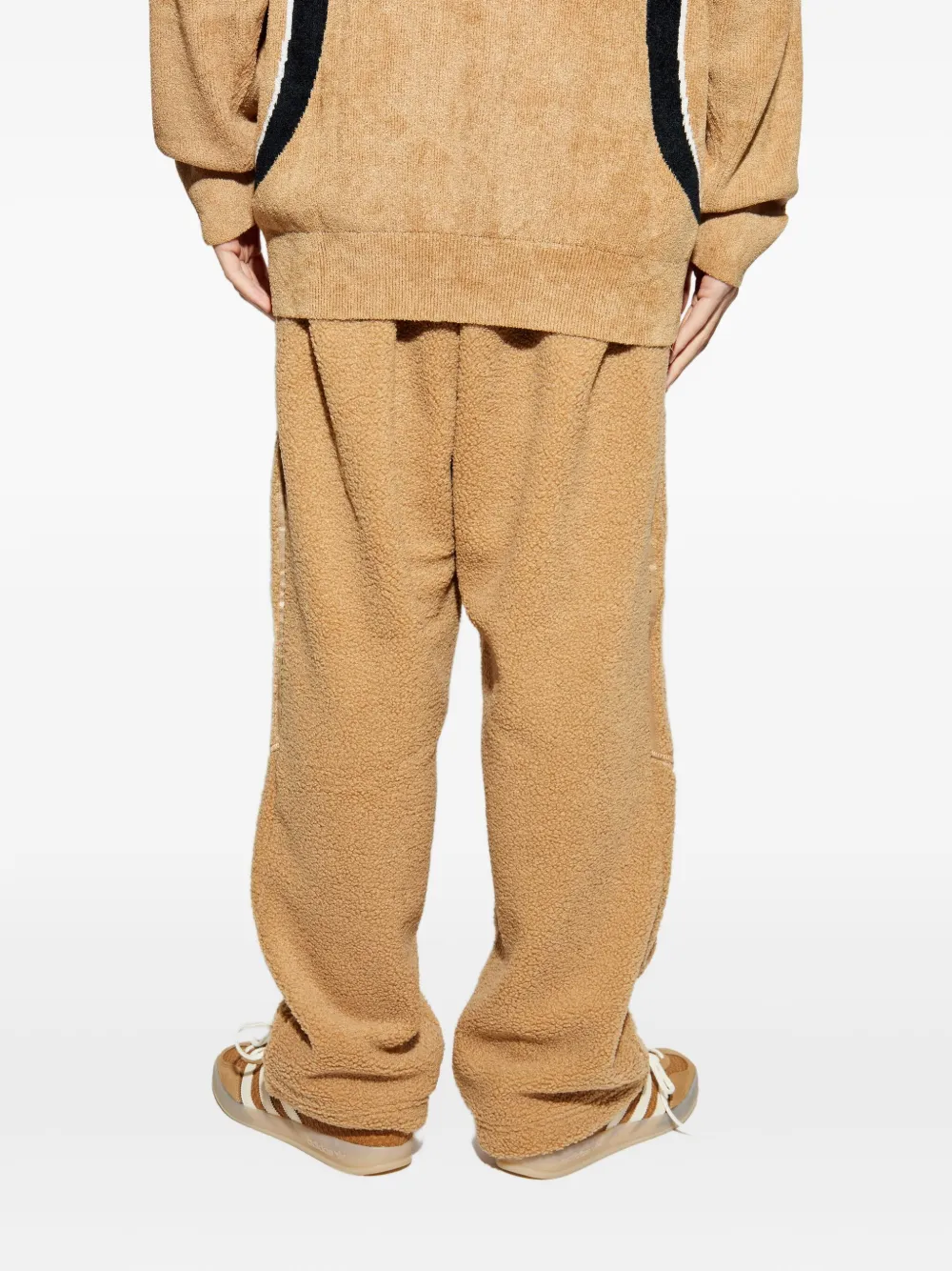 adidas Borg Fleece Teamgeist trainingsbroek Beige