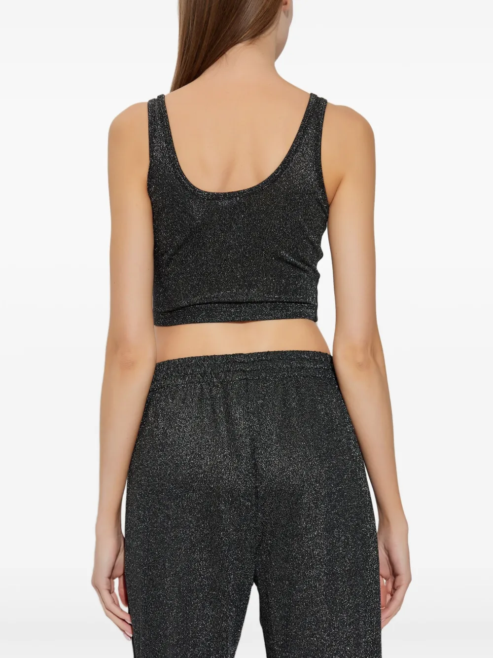 Adidas Originals Lurex® Sleeveless Top In Black