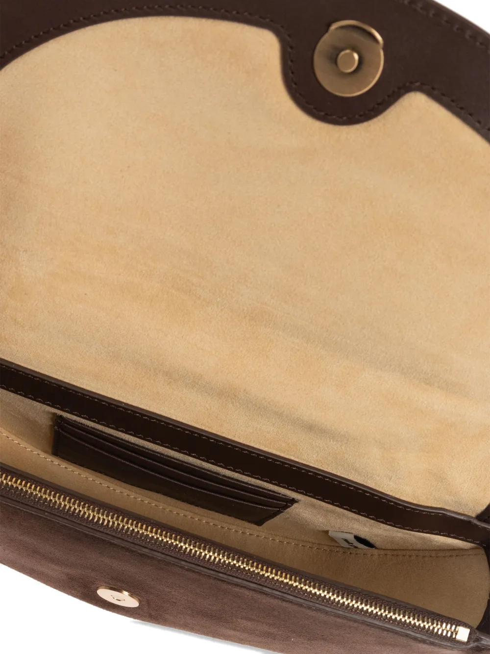 Cult Gaia Azariah suède mini-tas Bruin