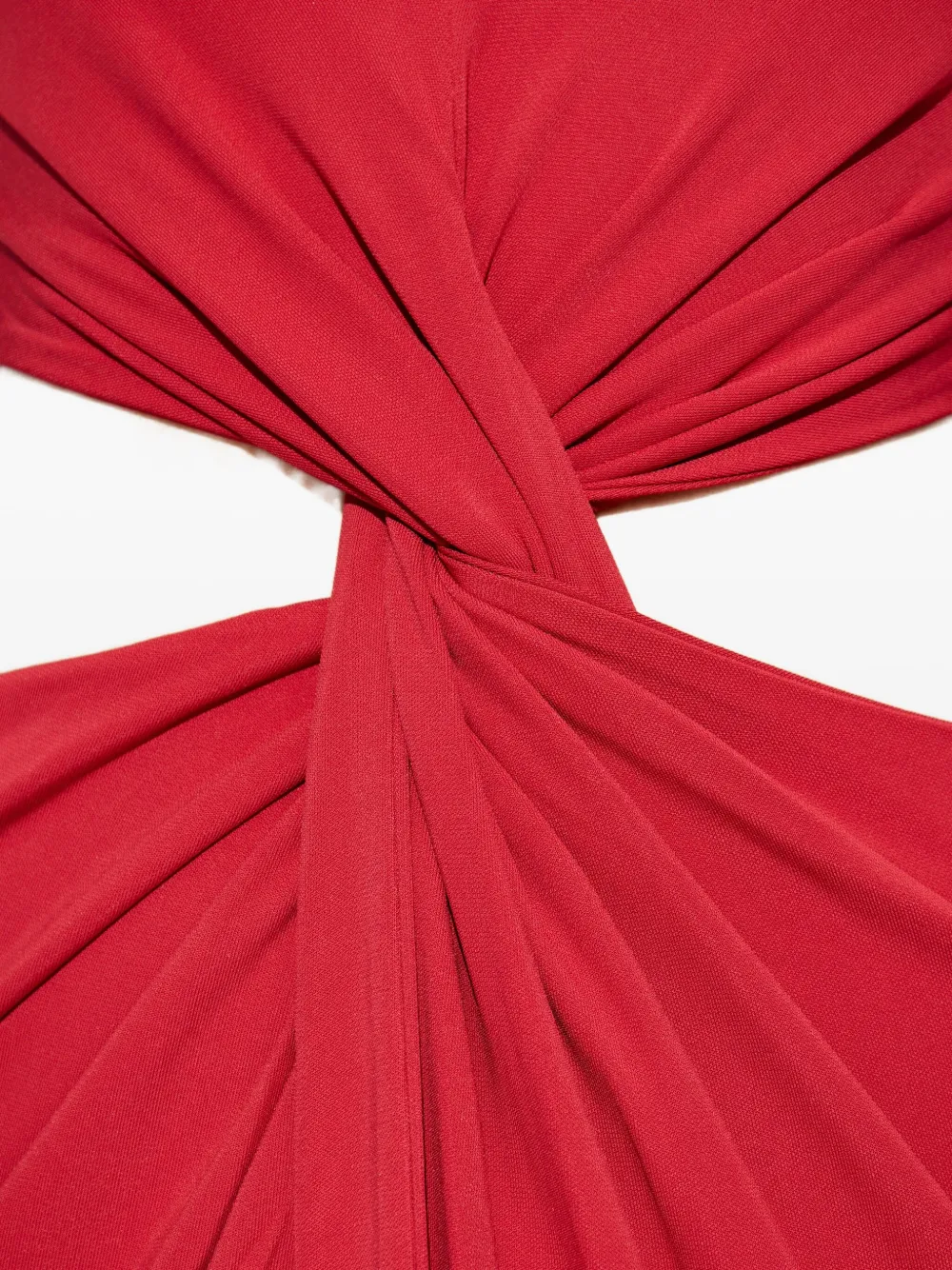 Cult Gaia Keri gedraaide maxi-jurk met uitgesneden details Rood