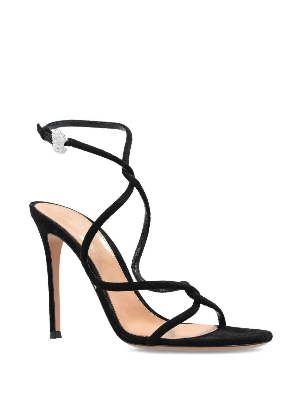 Gianvito Rossi 120 mm sandalen met bandjes en hak Zwart