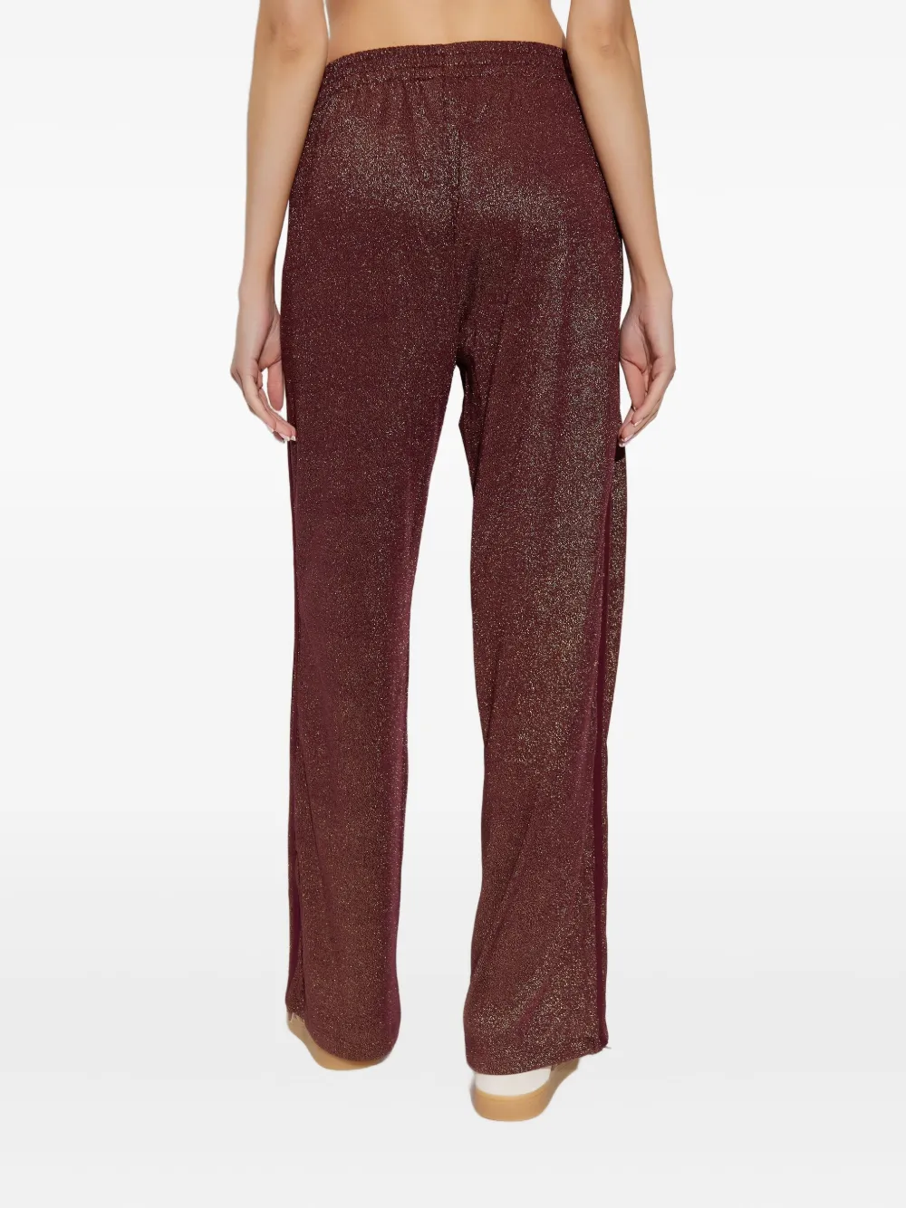 Adidas Originals Lurex® Firebird Track Pants In Brown