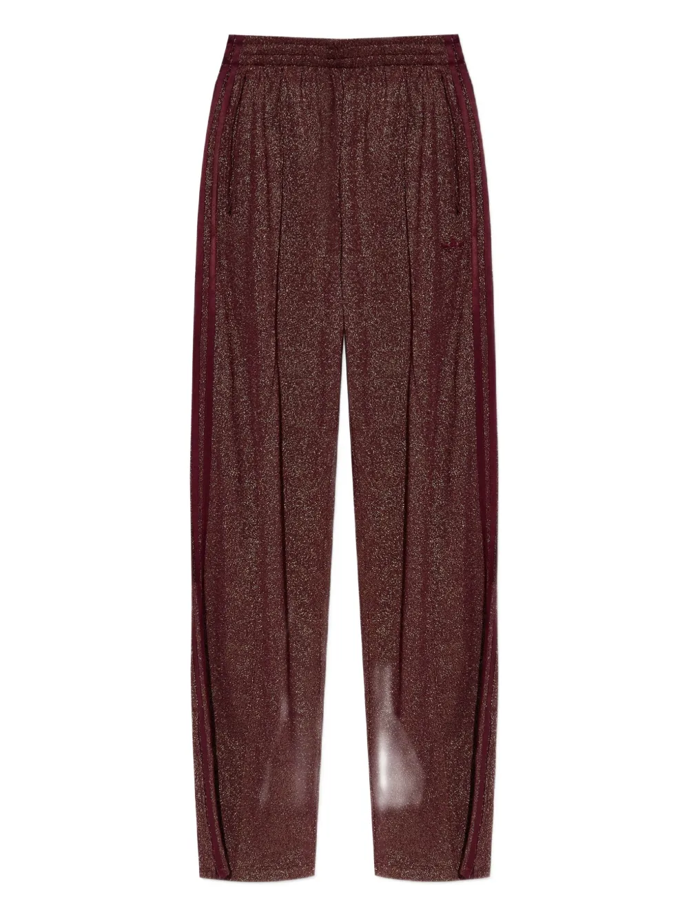 Adidas Originals Lurex® Firebird Track Pants In Brown