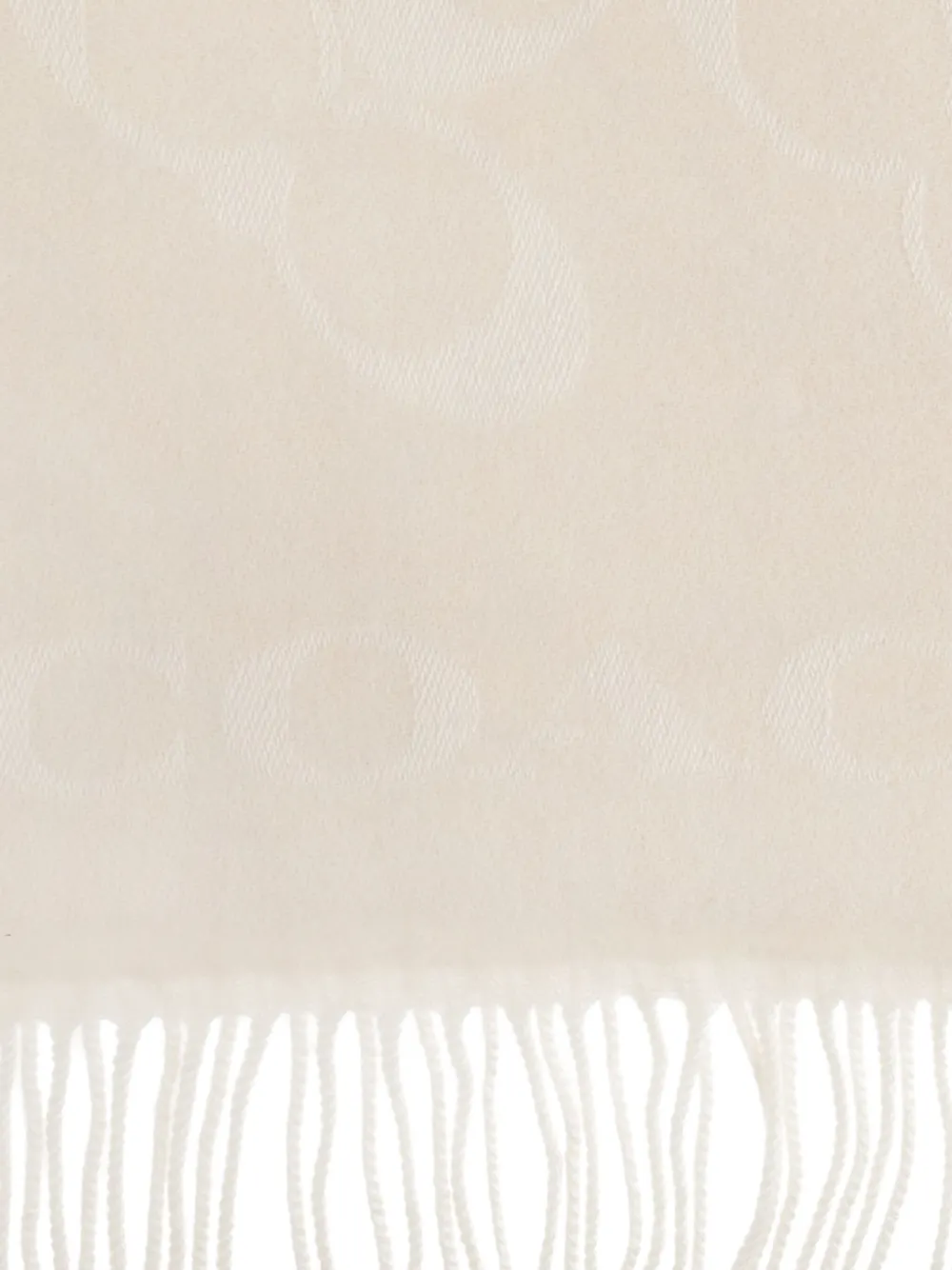 Coach fringed logo scarf - Beige