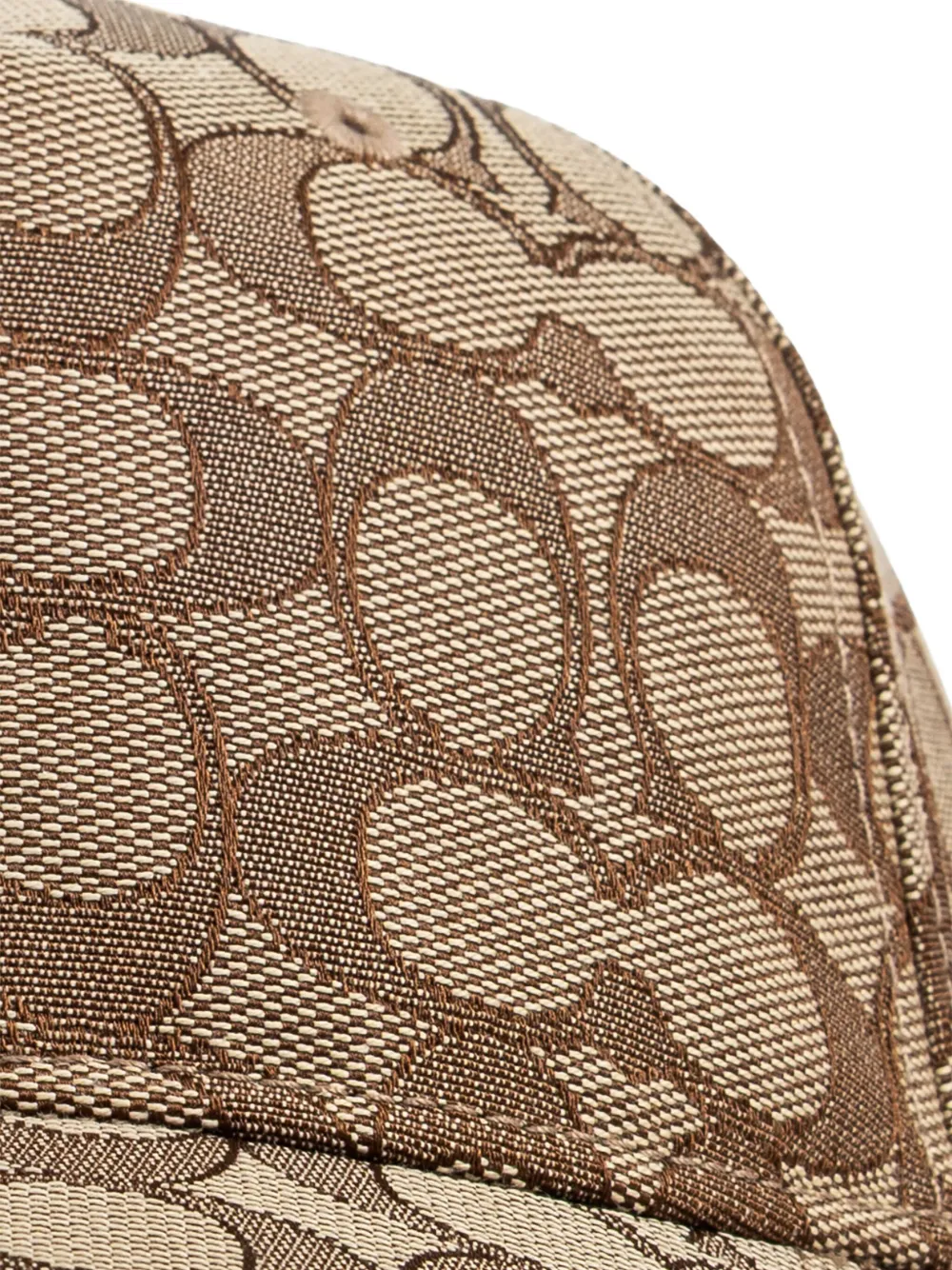 Coach Monogram-adjustable Cap In Brown