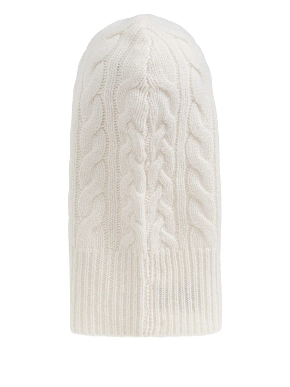 Lisa Yang cable-knit balaclava - Wit