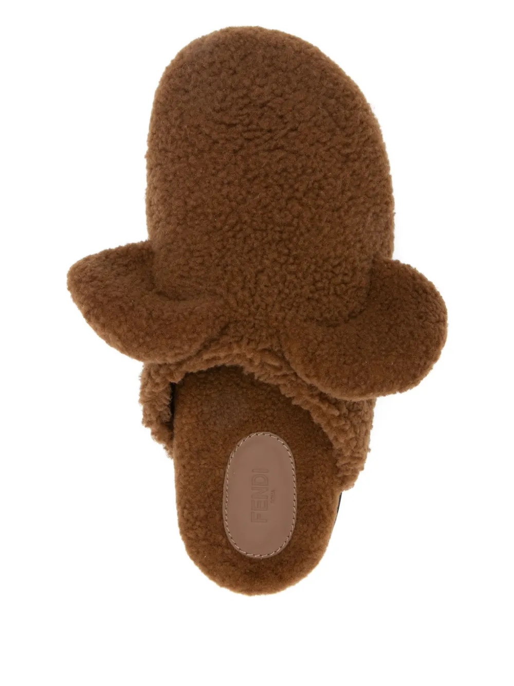 FENDI Lammy muiltjes Bruin