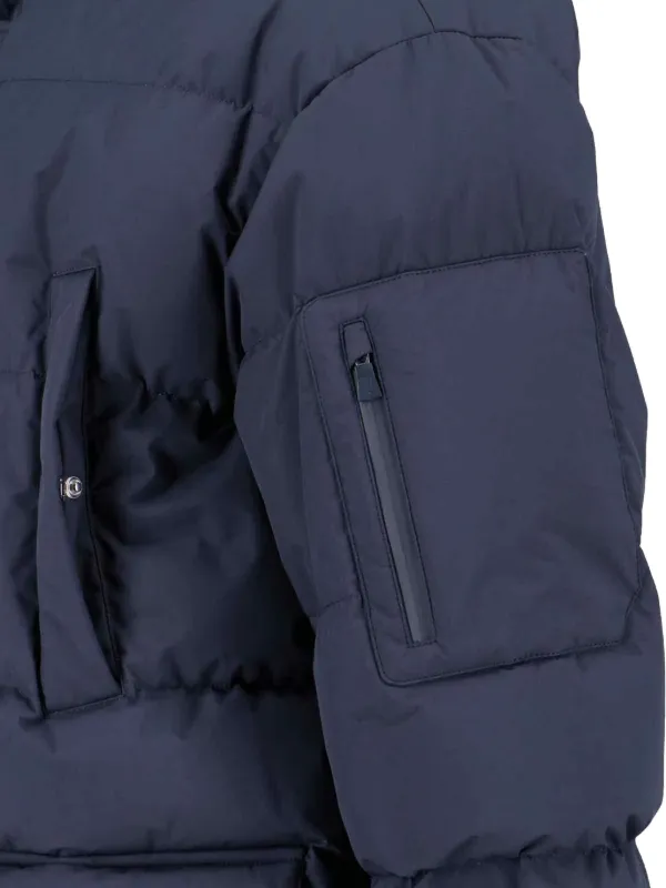 Herno フーデッド コート | ブルー | FARFETCH JP