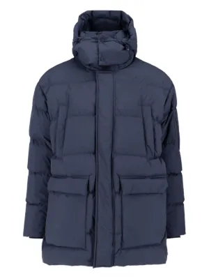 Herno ジップアップ フーデッドコート | ブルー | FARFETCH JP