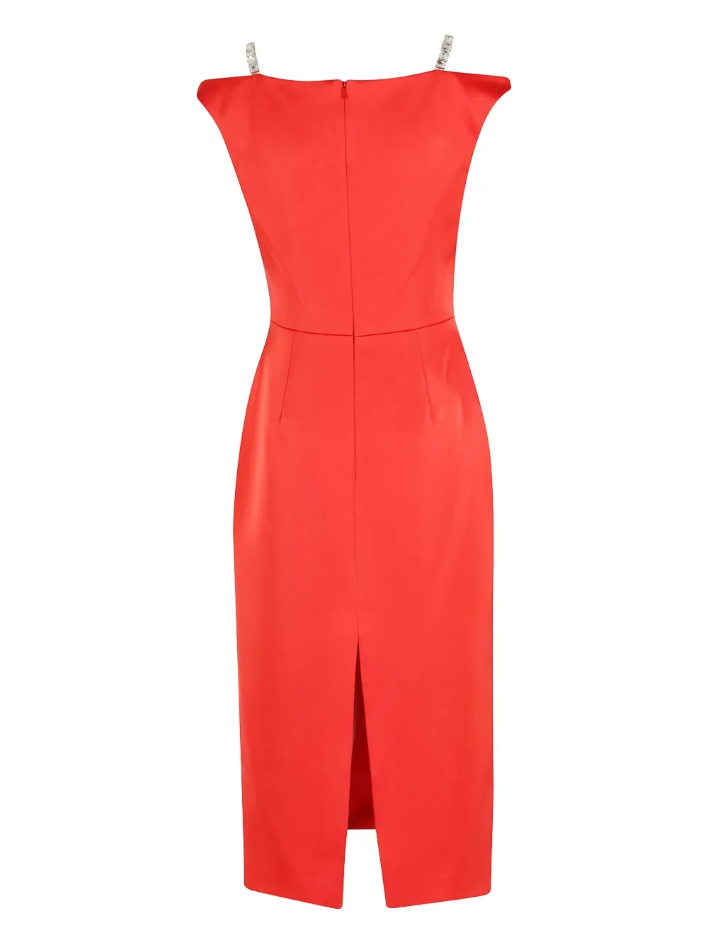  David Koma Crystal-strap Midi Dress - Red 