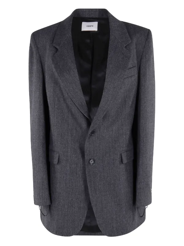 Coperni Checked Blazer in Grey