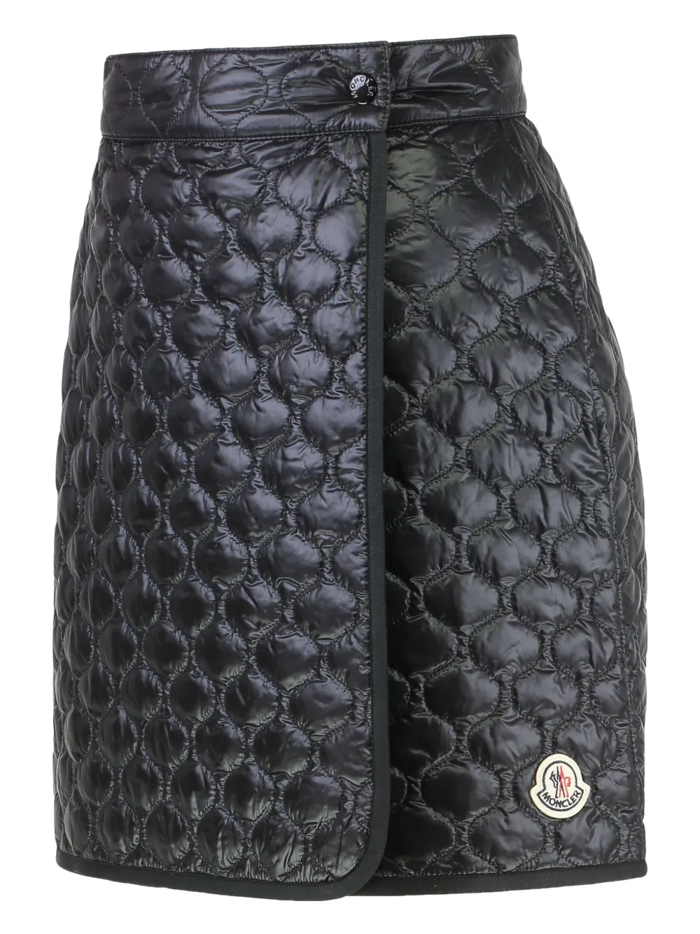Moncler Gewatteerde mini-rok met logopatch - Zwart