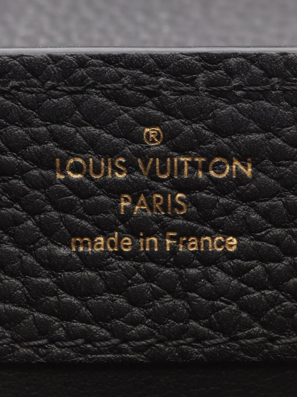 Pre-owned Louis Vuitton 2020 Taurillon Mini Capucines Satchel In Black