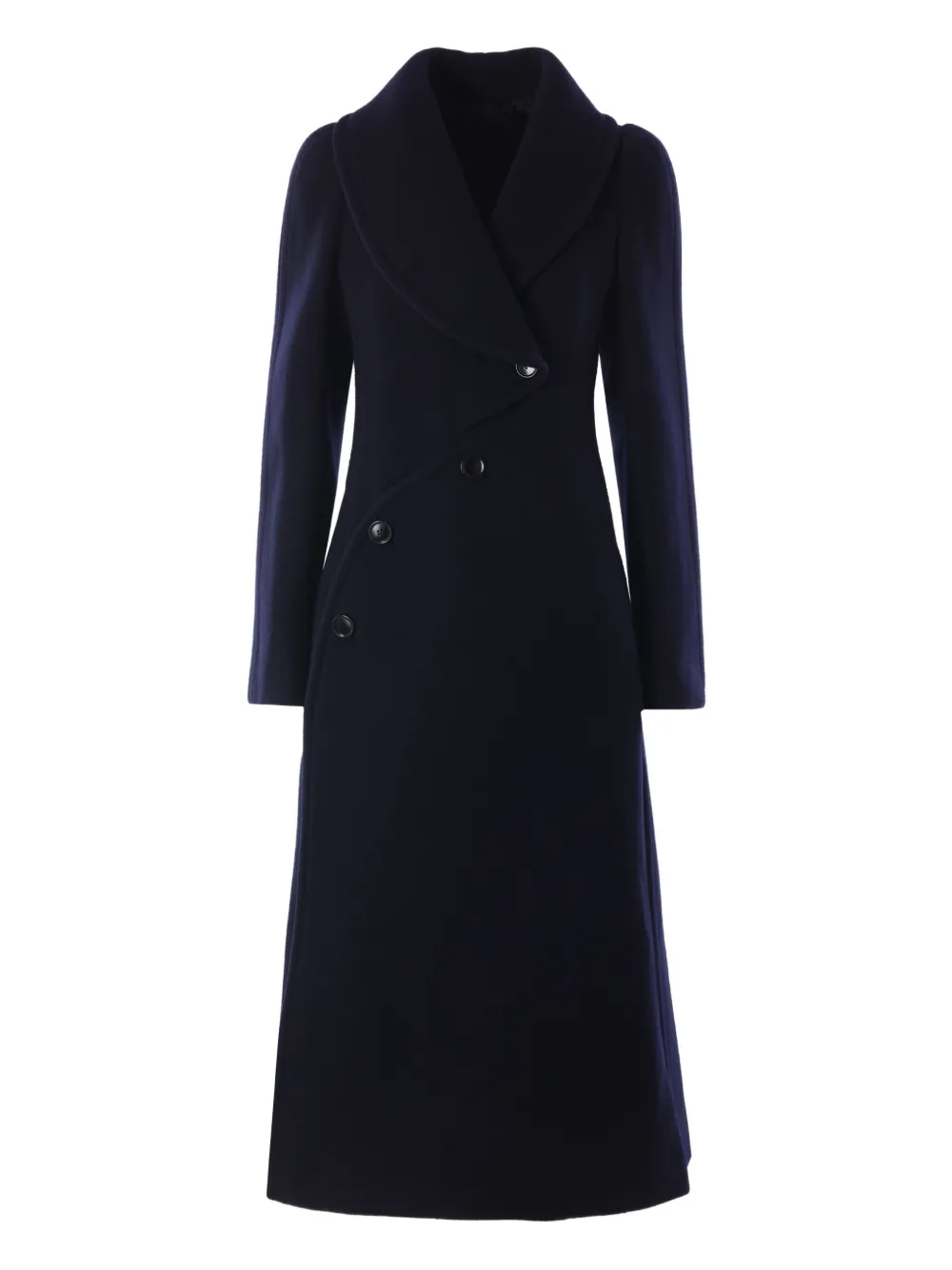 Alaïa buttoned wool coat | Blue | Image 1