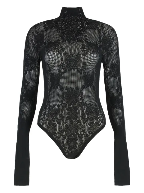 Les Filles d'Eva flower-lace turtleneck bodysuit