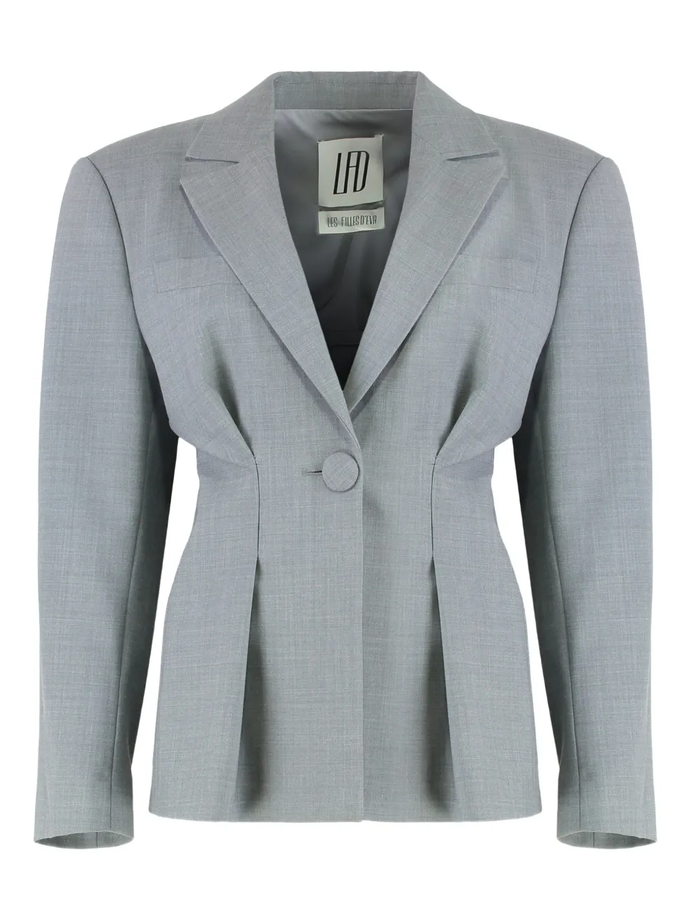 Les Filles D'eva Single-breasted One Button Jacket In Gray