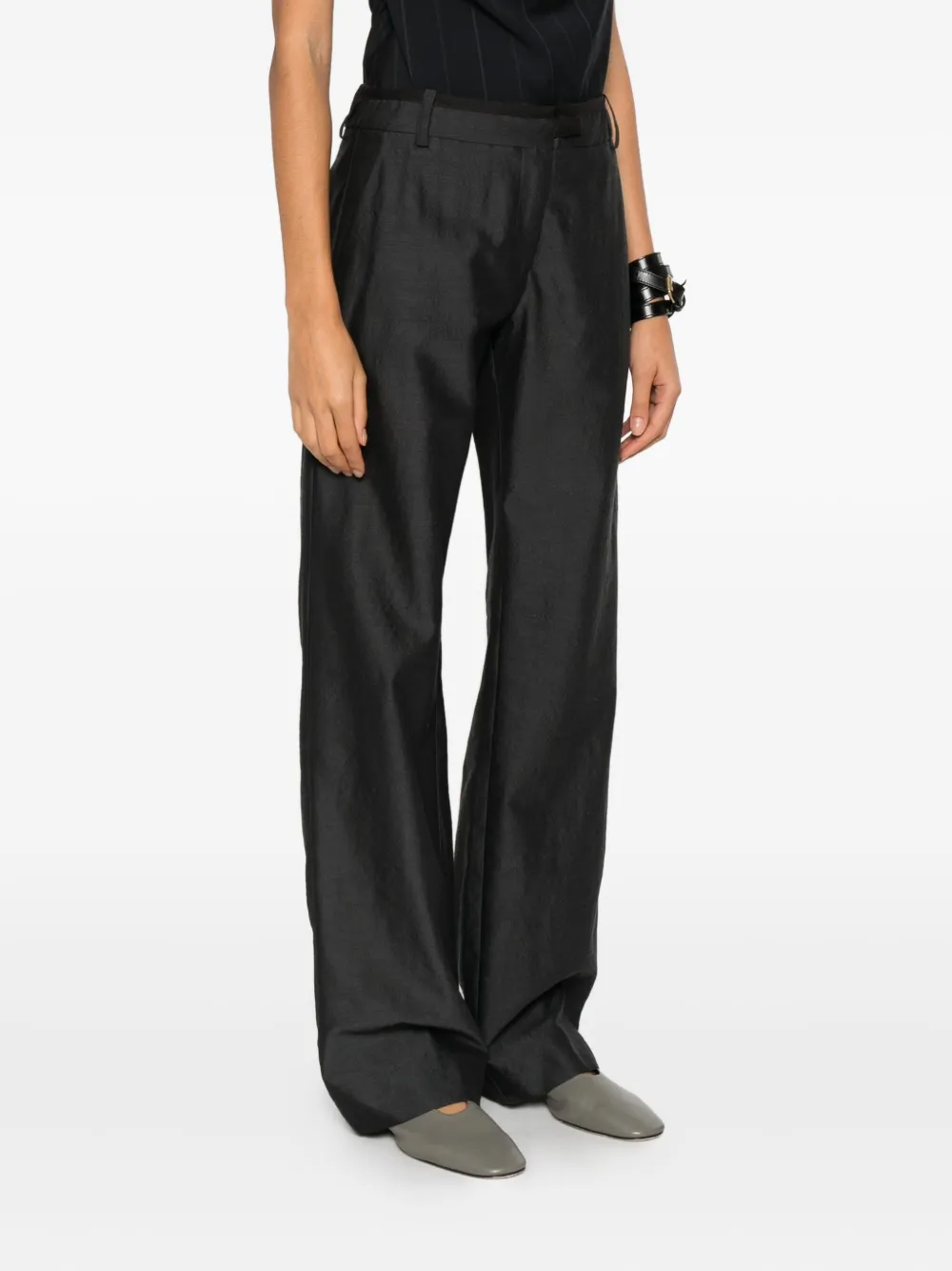 Paloma Wool Vira straight broek Zwart