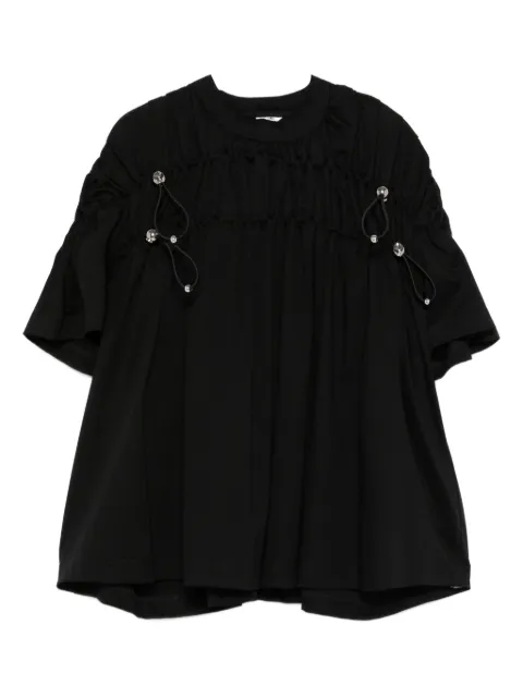 Noir Kei Ninomiya embellished gathered blouse