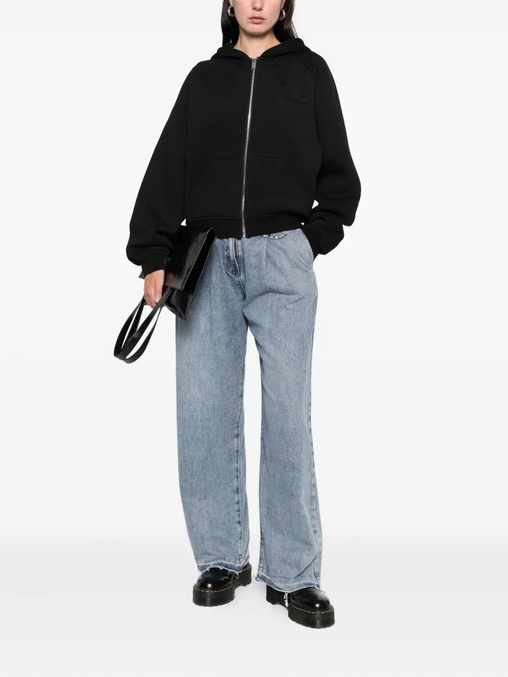 Wrstbhvr Gruven V2 Zip-fastening Sweatshirt In Black