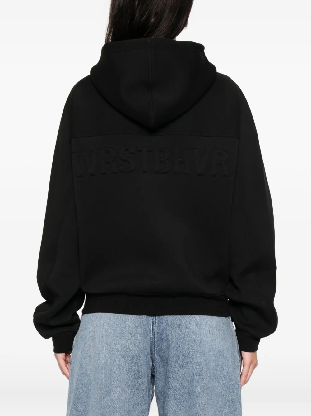 Wrstbhvr Gruven V2 Zip-fastening Sweatshirt In Black