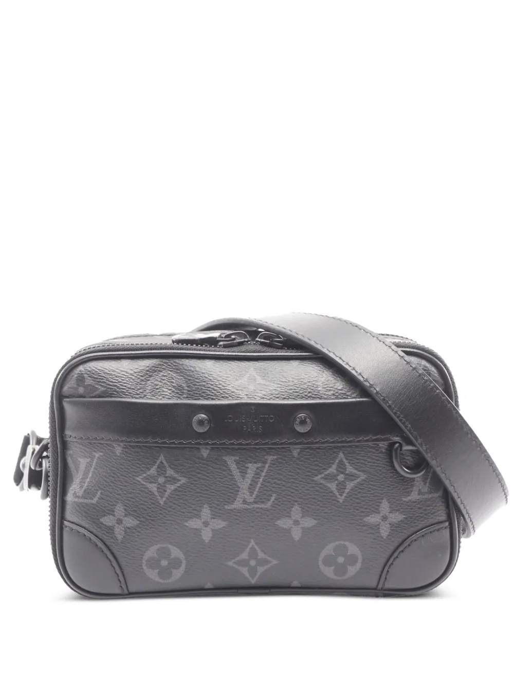 Louis Vuitton Pre-Owned Alpha axelremsväska med Eclipse-monogram från 2021-2025 | svart | Image 1
