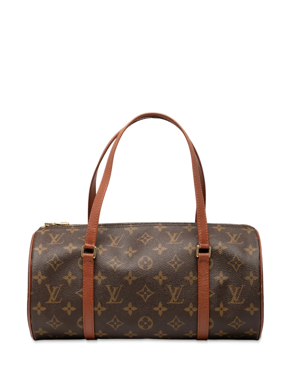 Pre-owned Louis Vuitton 2000 Monogram Papillon 30 Handbag In Brown